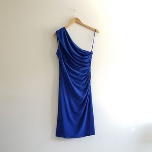 Ralph Lauren Cobalt Ruched Dress